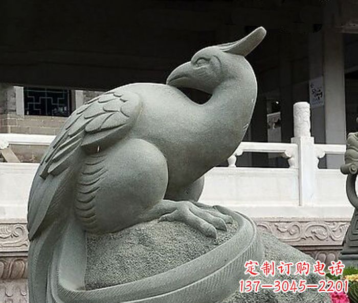 太原公园景观凤凰石雕