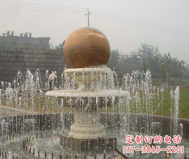 太原公园景观风水球喷泉石雕