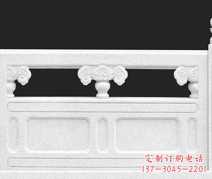 太原公园景观汉白玉石雕栏板 (3)