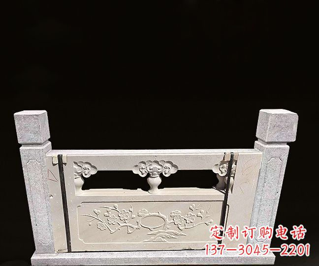 太原梅花浮雕石栏板雕塑