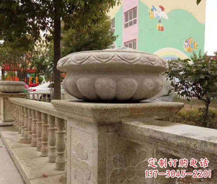 太原砂岩花盆雕塑