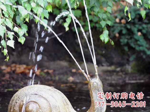 太原中领雕塑精美的蜗牛铜雕塑