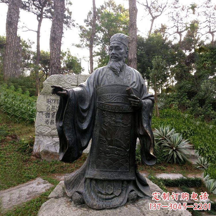 太原纪念蔡伦的艺术之作——铜雕像