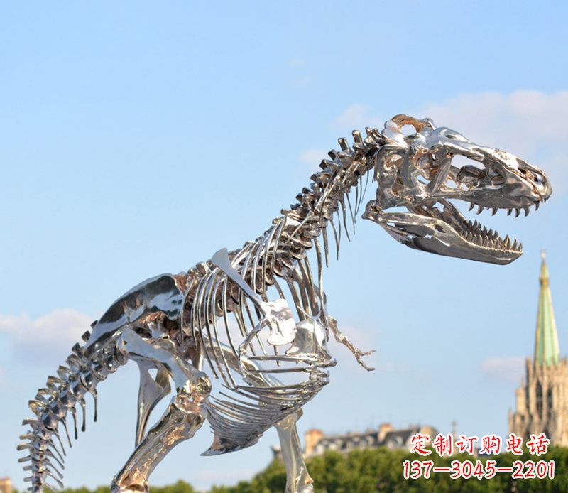 太原公园恐龙雕塑不锈钢