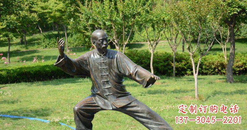 太原老人雕塑铜像,展示宁静内涵