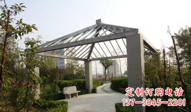 太原公园凉亭不锈钢雕塑