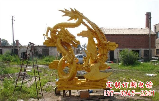 太原产品名称“象征吉祥,唤醒美好——中领雕塑铜雕龙凤呈祥”