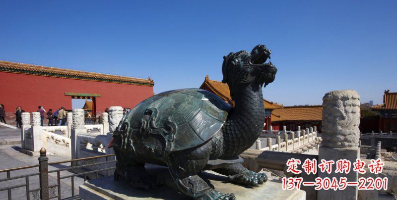 太原公园龙龟景观铜雕