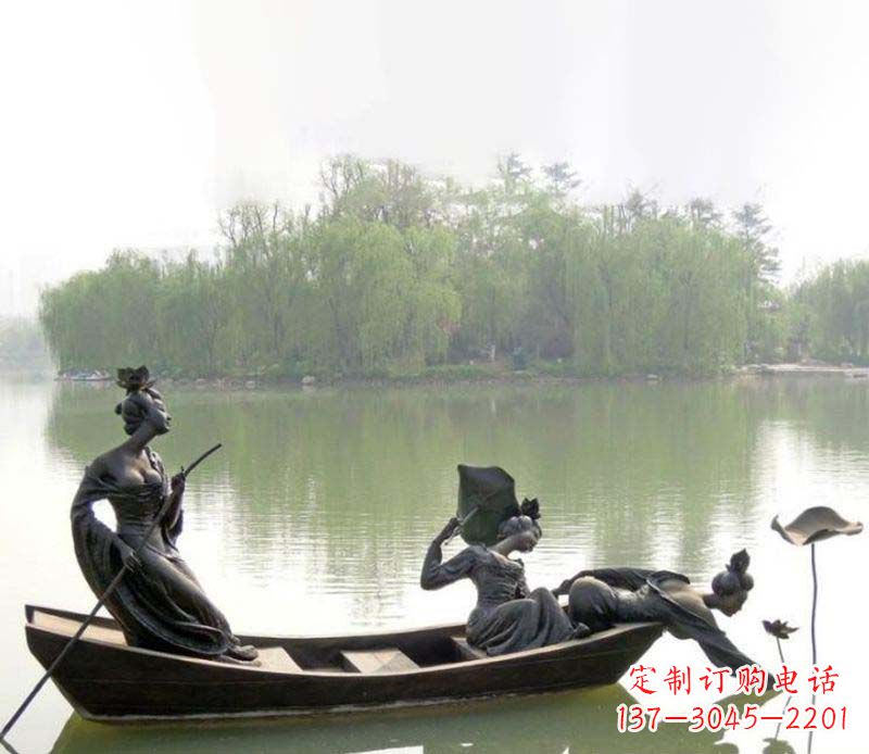 太原百年静静秀—美女铜雕