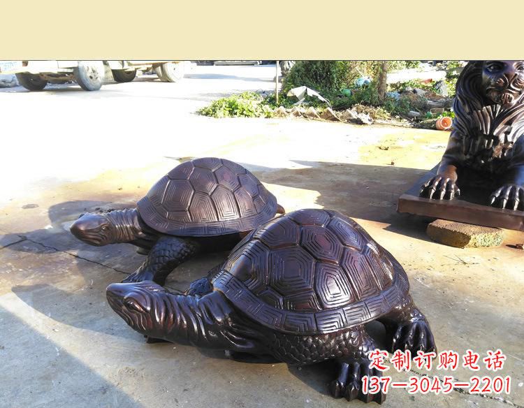 太原温情乌龟铜雕