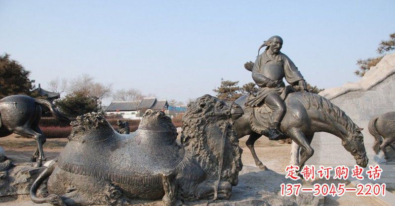 太原精致古典 骑马雕塑