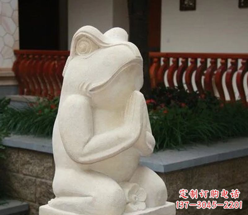 太原中领雕塑精美绝伦的青蛙石雕