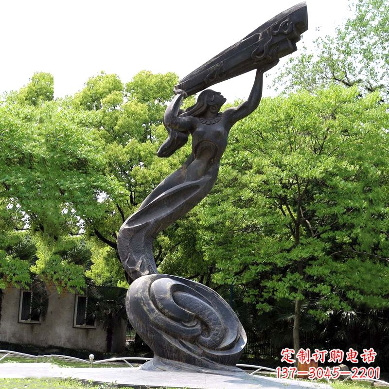 太原精致精美的女娲补天雕塑