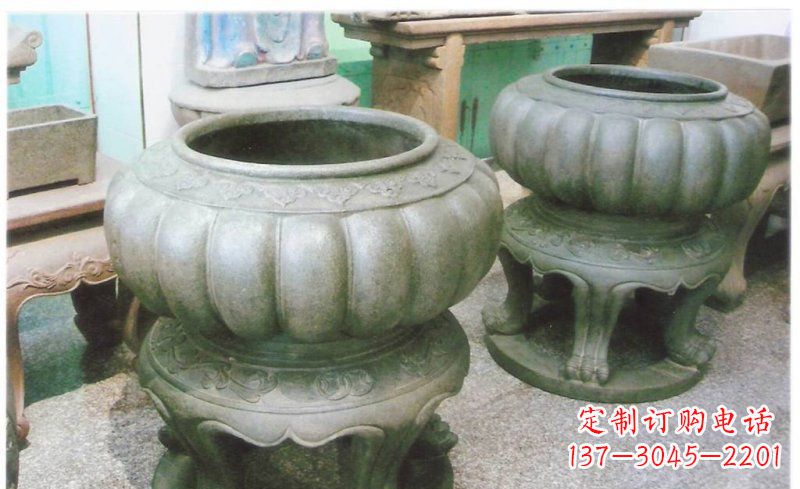 太原公园水缸景观铜雕
