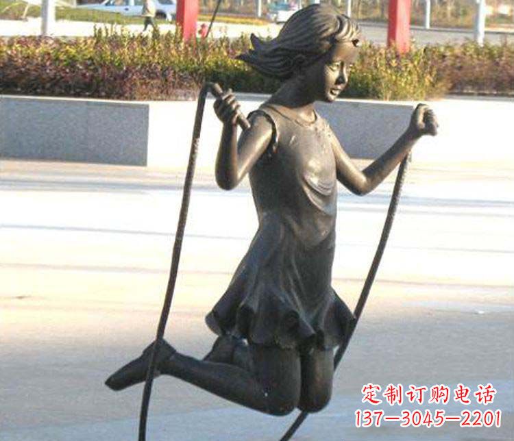 太原汇聚灵动的青春,唯美女孩铜雕