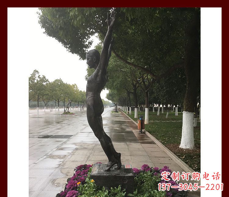 太原产品名称青春力量——运动员铜雕