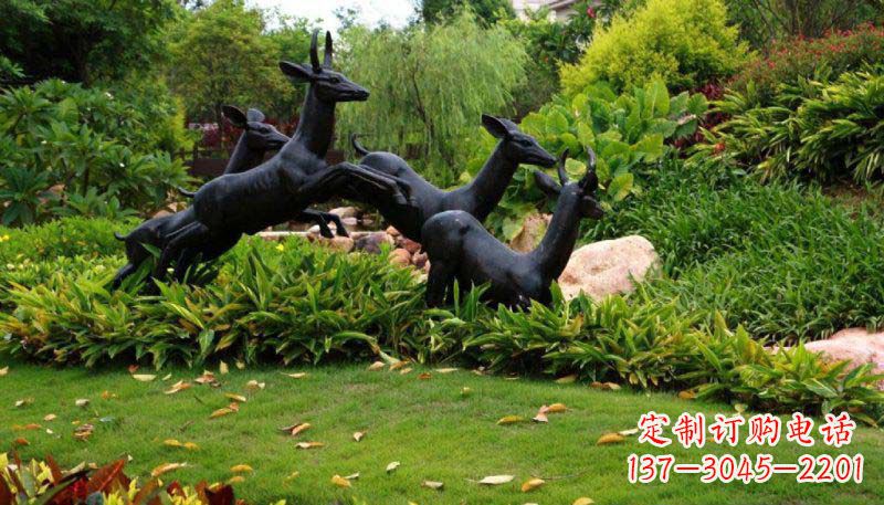 太原活力无限的动物铜雕