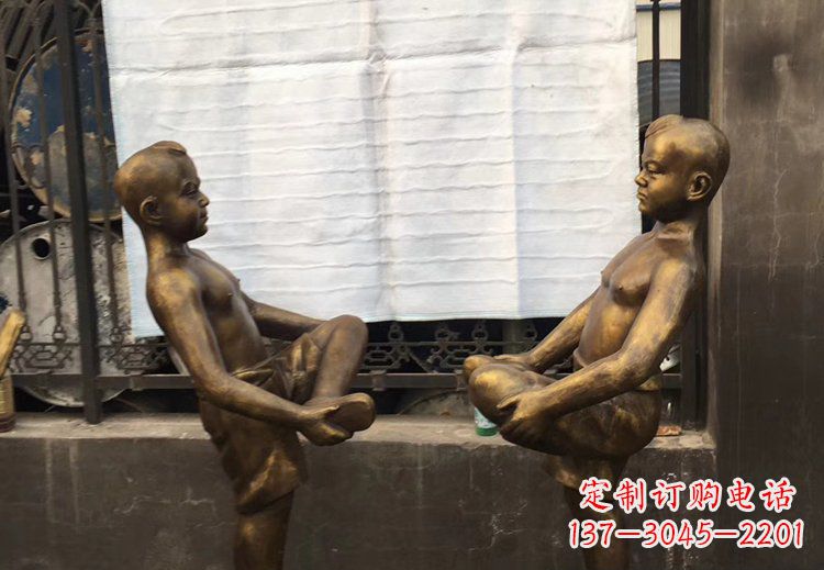 太原公园铜雕童年精美儿童雕塑