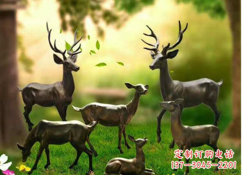 太原公园动物铜雕塑