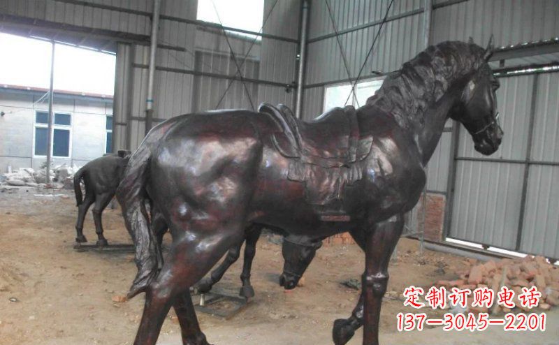太原公园铜马动物铜雕