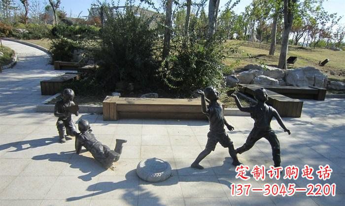 太原精美铜制儿童雕塑