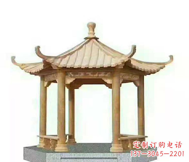 太原晚霞凉亭石雕