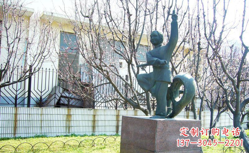 太原精致细腻的老人铜雕