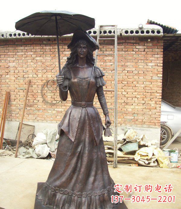 太原中领雕塑西洋美女人物铜雕