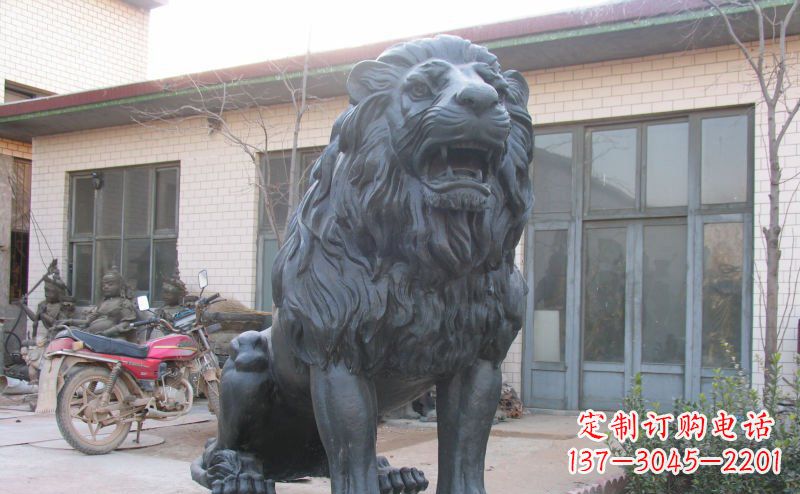 太原公园西洋狮子铜雕