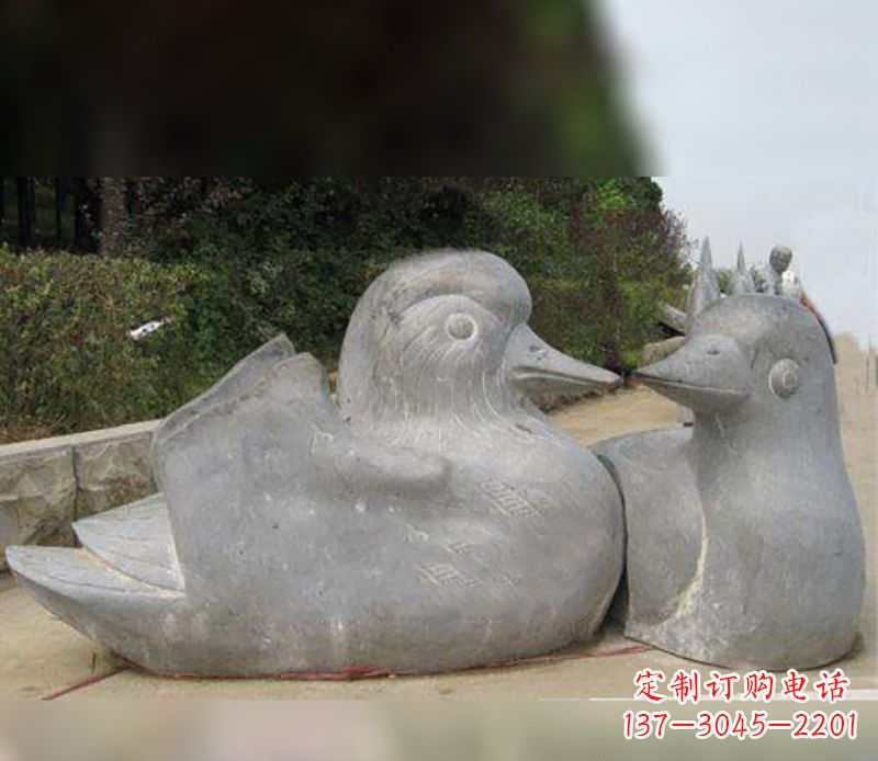太原中领雕塑传统鸳鸯石雕