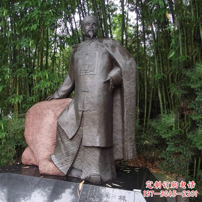 太原以林则徐铜雕塑荣耀中华民族