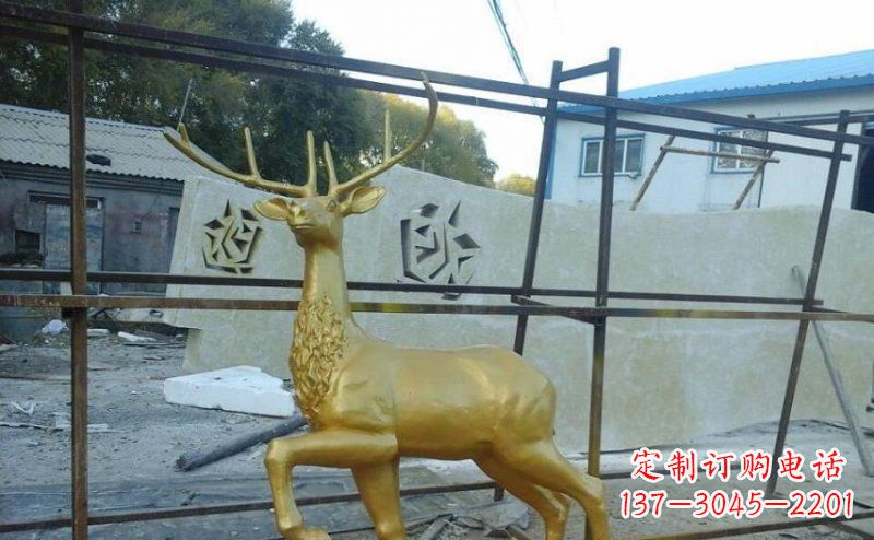 太原室内外羚羊铜雕艺术品