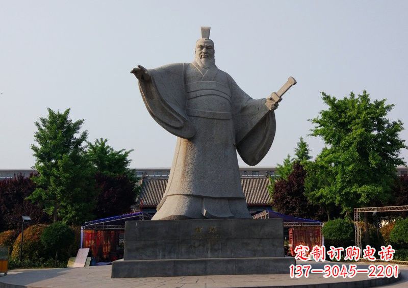 太原古代名人曹操石雕