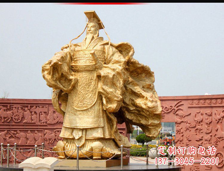 太原汉武帝铜雕,精致绝伦,彰显大汉尊贵