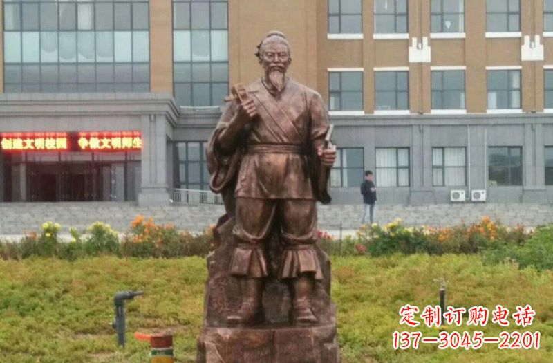 太原传承古代名人铜雕——鲁班雕像