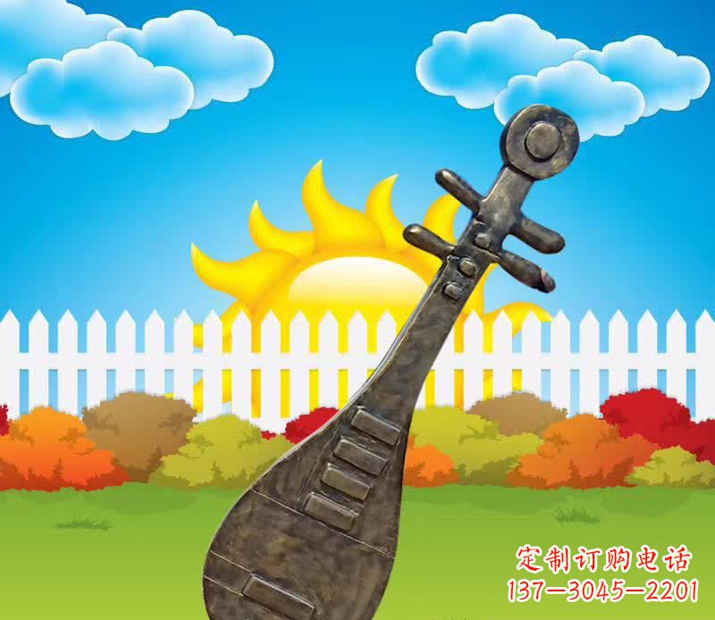 太原精美古典琵琶雕塑