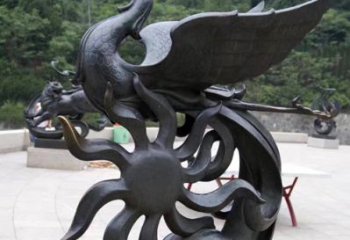 太原天四灵朱雀神鸟雕塑——象征希望的贵族精神