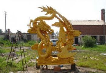 太原产品名称“象征吉祥，唤醒美好——中领雕塑铜雕龙凤呈祥”