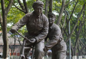 太原装饰你家园的自行车雕塑