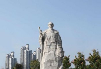 太原具有历史意义的画家齐白石汉白玉雕像