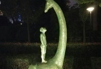太原壮观绝伦的长颈鹿雕塑