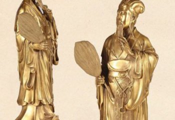太原中领雕塑专业铸造诸葛亮铜雕