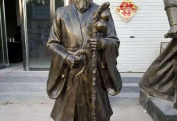 太原珍藏：古代名医孙思邈铜雕塑；