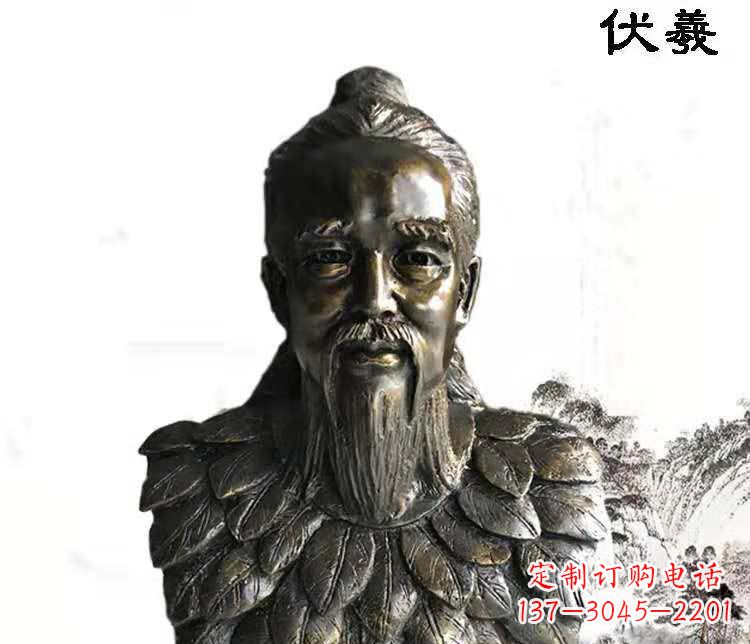 太原经典古神伏羲雕像,文化艺术绽放光芒