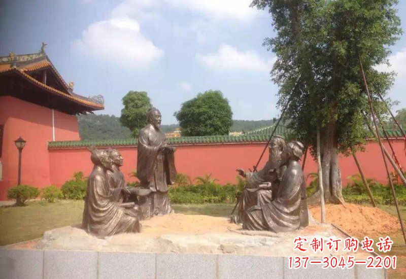 太原经典经典,传承孔子之魅力——孔子铜雕