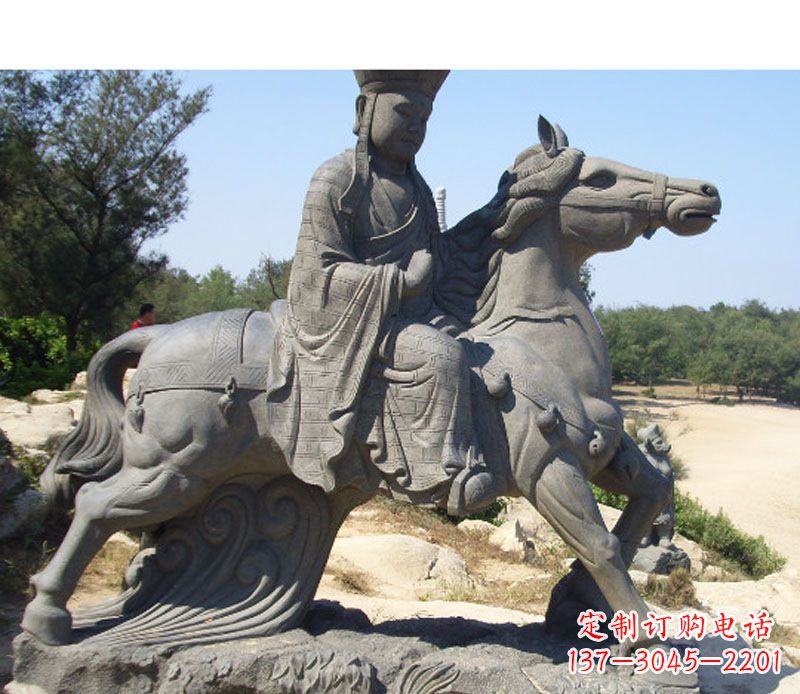 太原中领雕塑:古代人物唐僧骑马雕塑