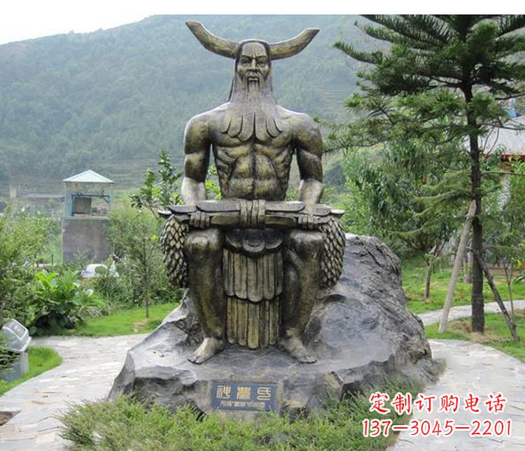 太原传承古代文明,为家居装饰点缀伏羲铜雕