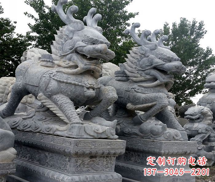 太原古典精美麒麟雕塑