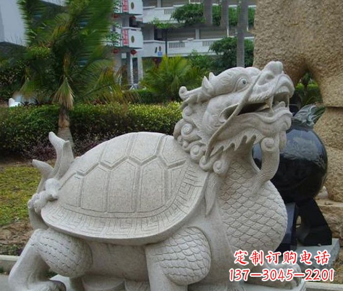 太原中领雕塑:古典神兽龙龟石雕精神的传承