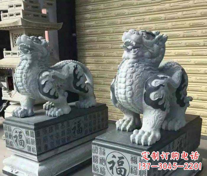 太原传承经典的古典貔貅石雕